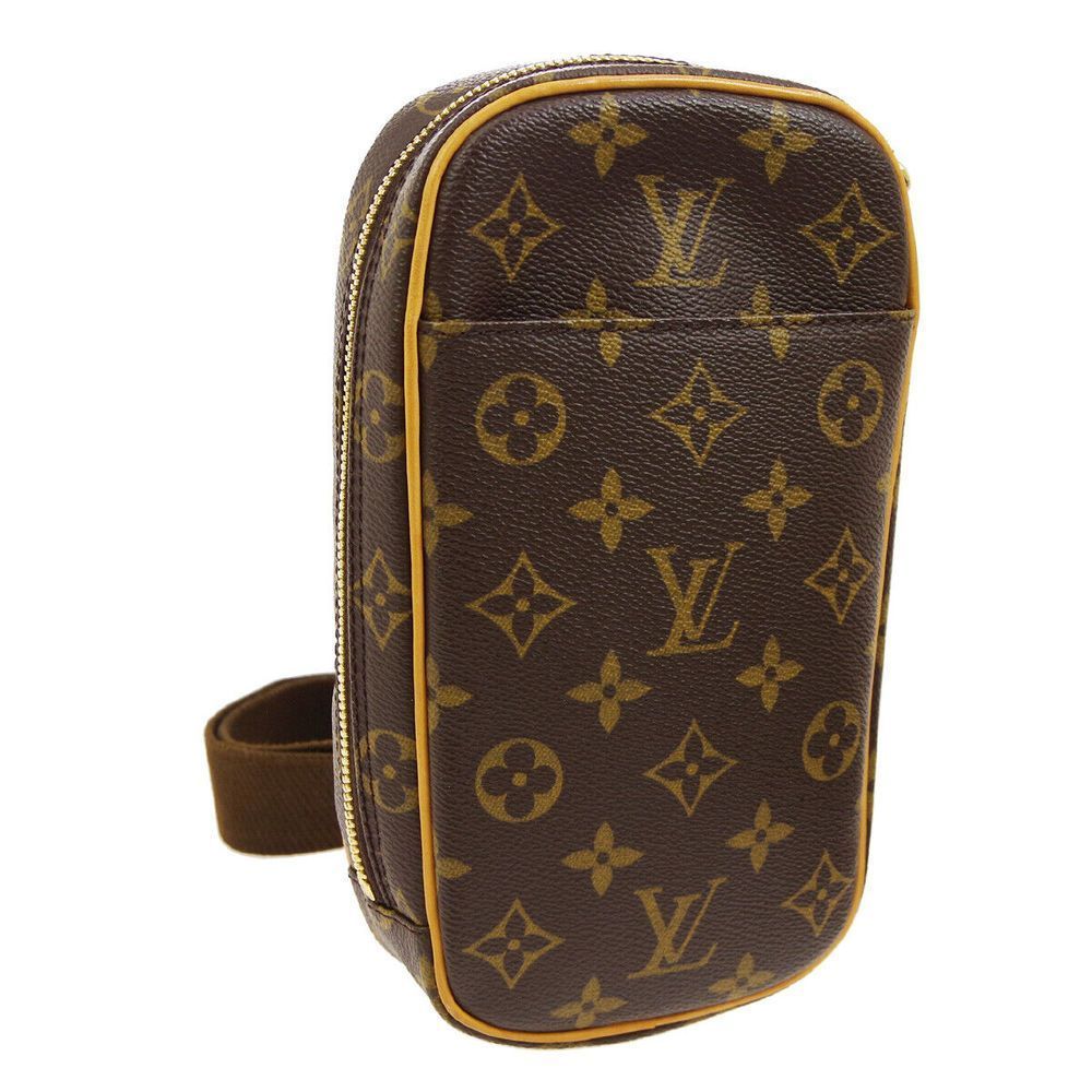 LOUIS VUITTON Monogram Canvas Pochette Gange Crossbody Bum Bag